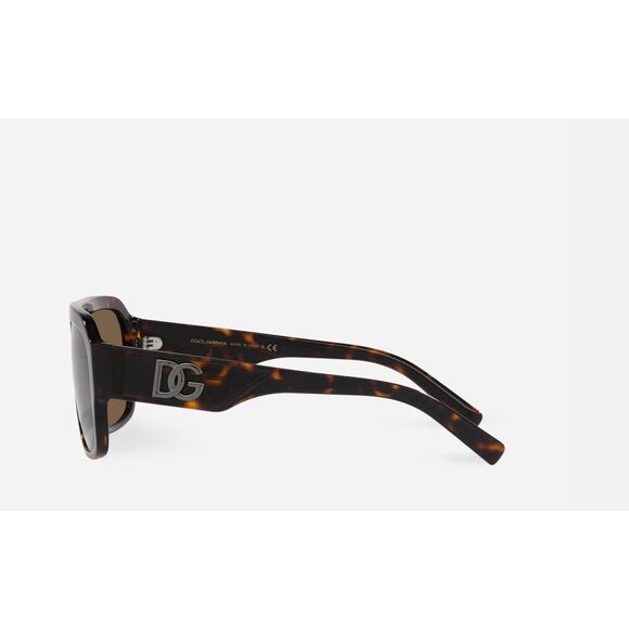 NWT Dolce & Gabbana Aviator Polarized 4403 Sunglasses Dark Brown Havana OS main image 11